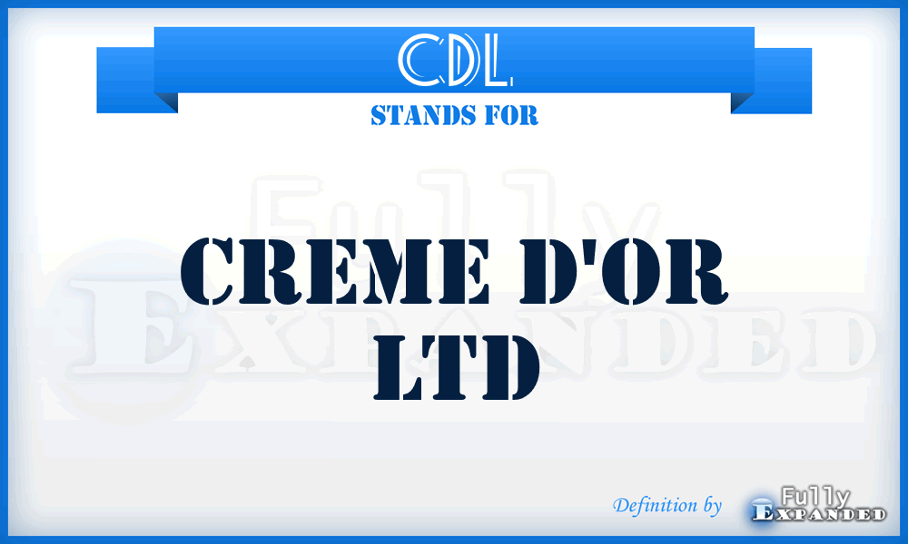 CDL - Creme D'or Ltd