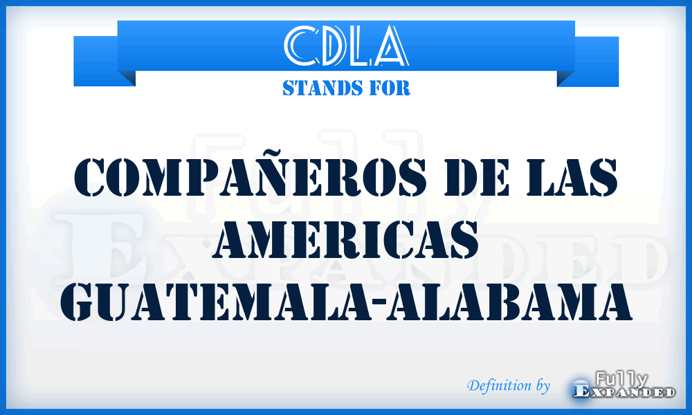 CDLA - Compañeros de las Americas Guatemala-Alabama