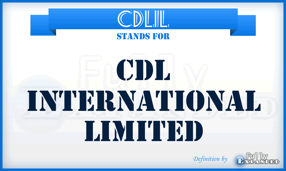 CDLIL - CDL International Limited