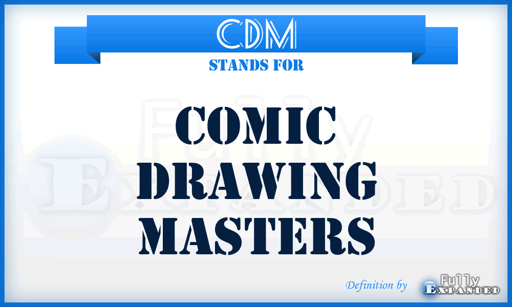 CDM - Comic Drawing Masters