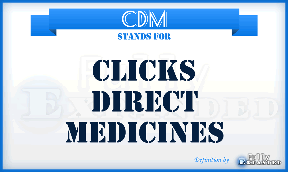 CDM - Clicks Direct Medicines
