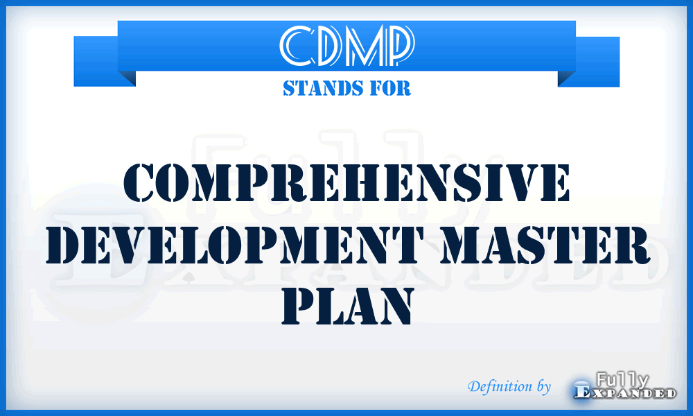 CDMP - Comprehensive Development Master Plan