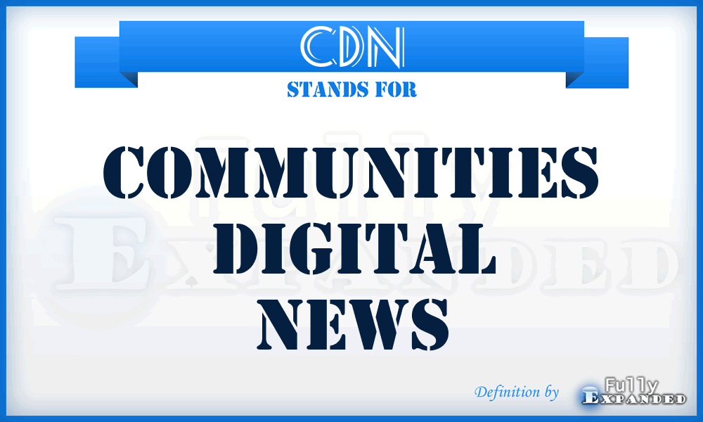 CDN - Communities Digital News