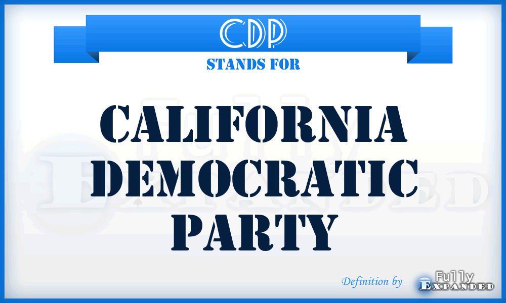 CDP - California Democratic Party