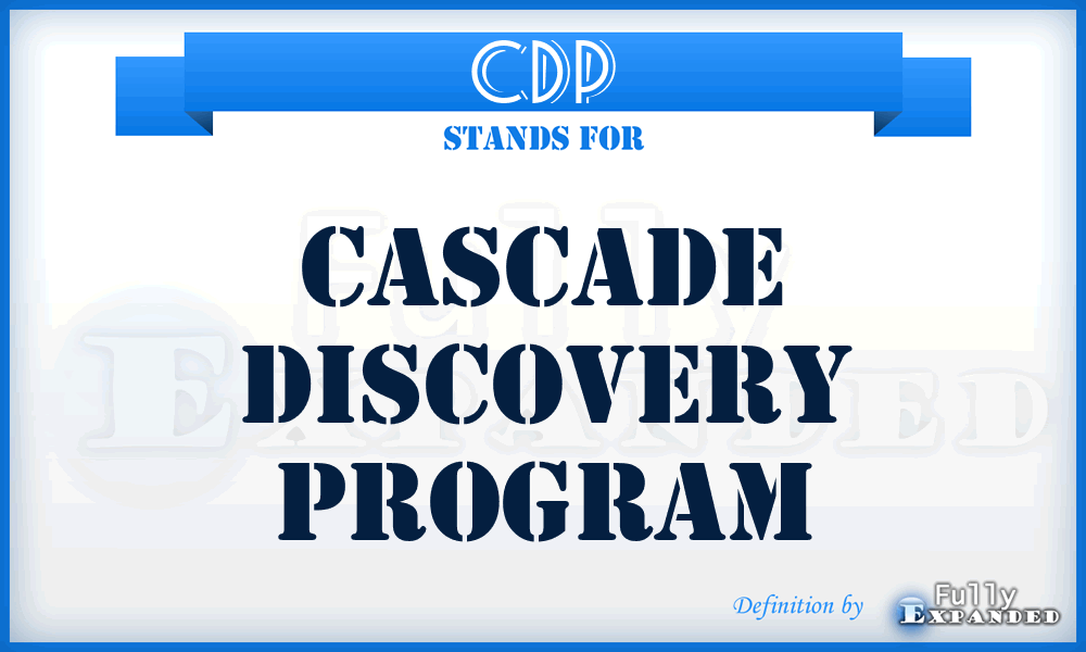 CDP - Cascade Discovery Program