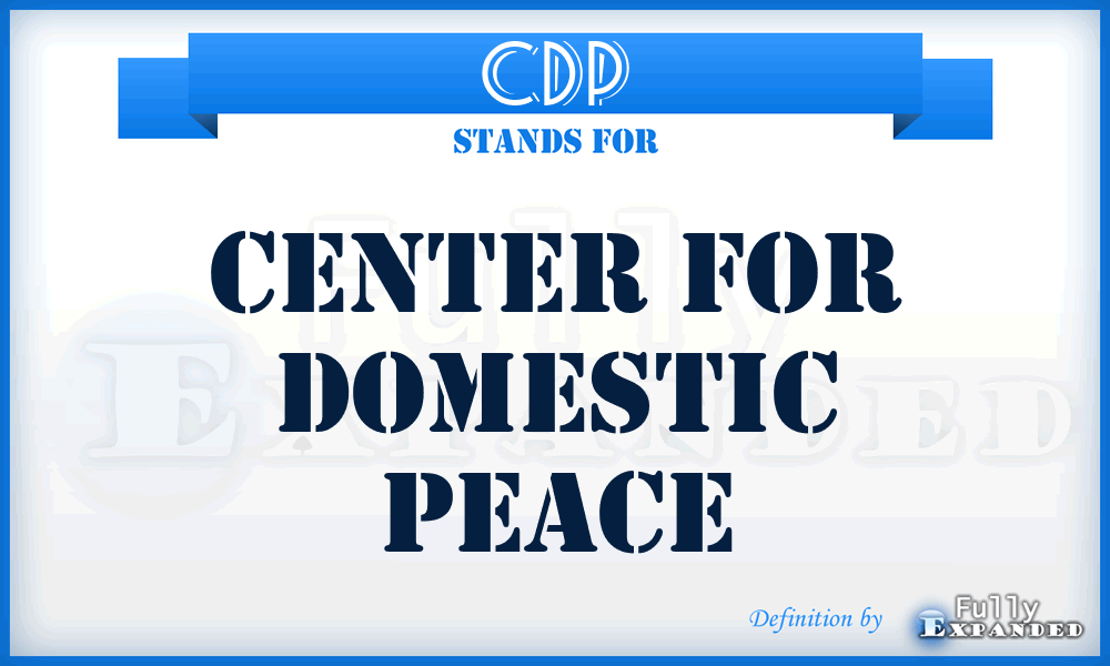 CDP - Center for Domestic Peace
