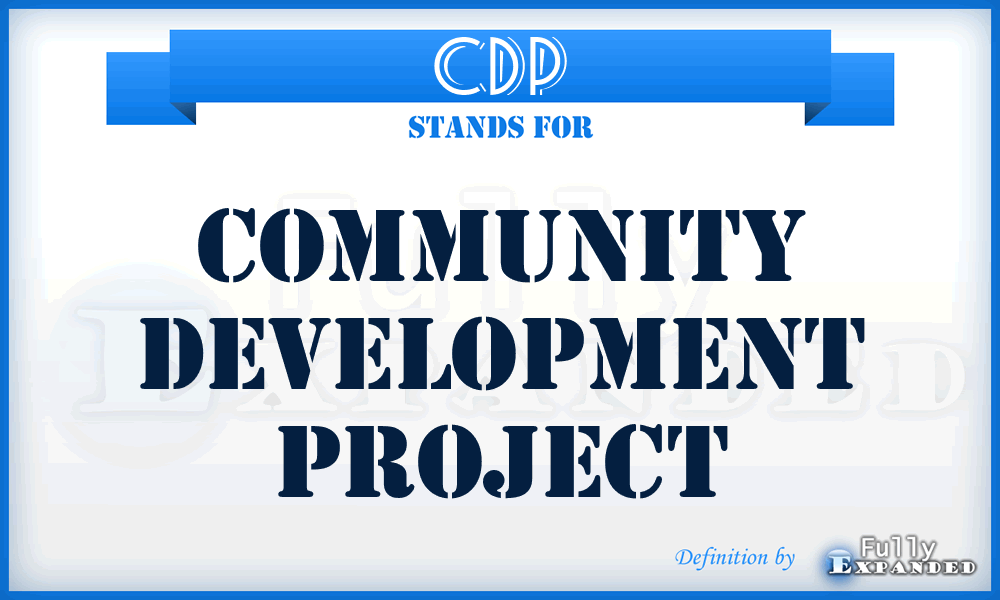 CDP - Community Development Project