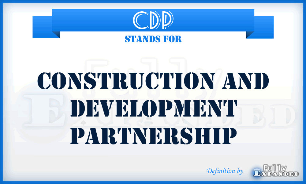CDP - Construction and Development Partnership