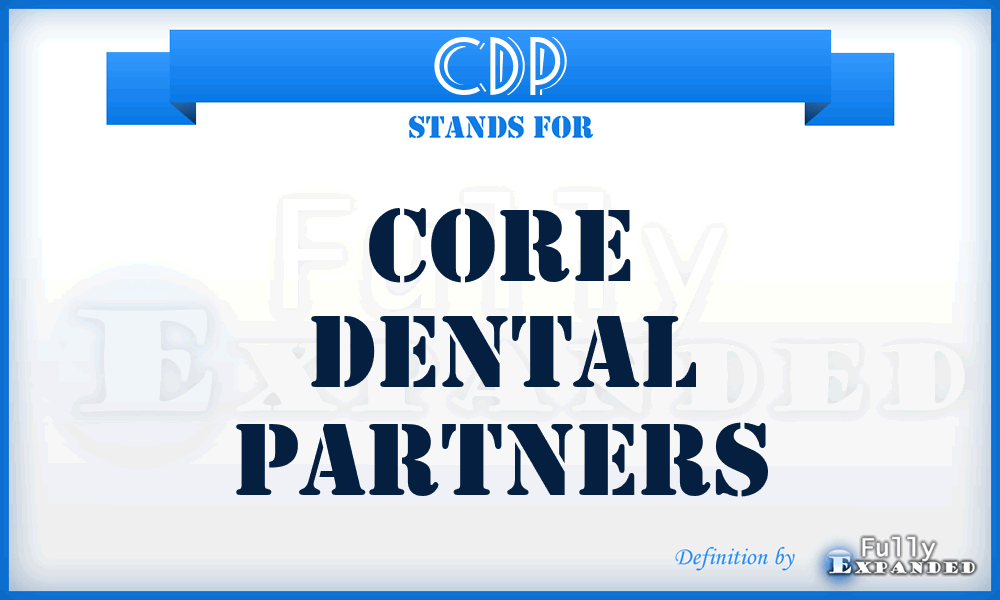 CDP - Core Dental Partners