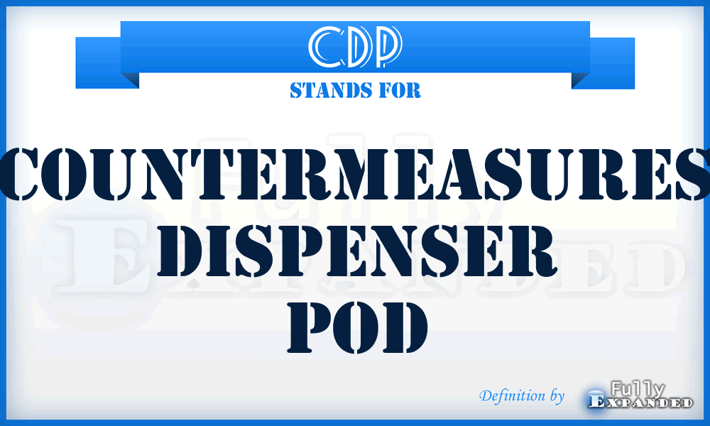 CDP - Countermeasures Dispenser Pod