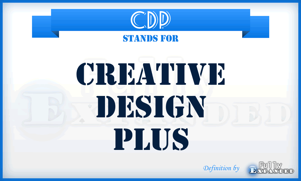 CDP - Creative Design Plus