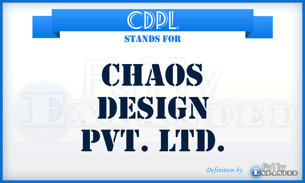 CDPL - Chaos Design Pvt. Ltd.