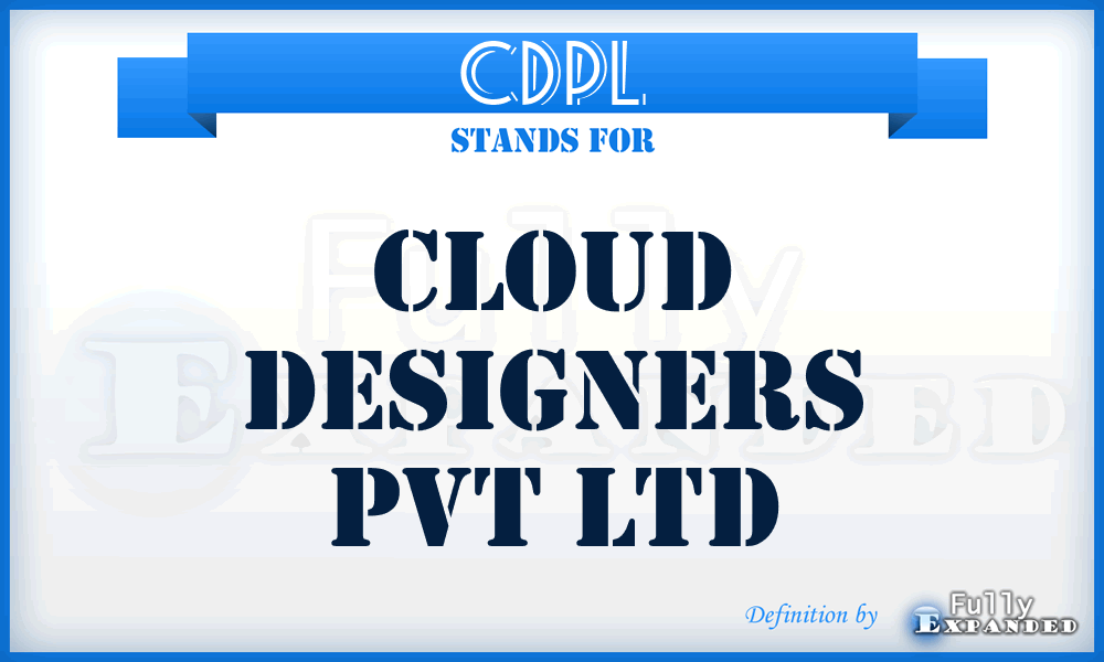 CDPL - Cloud Designers Pvt Ltd