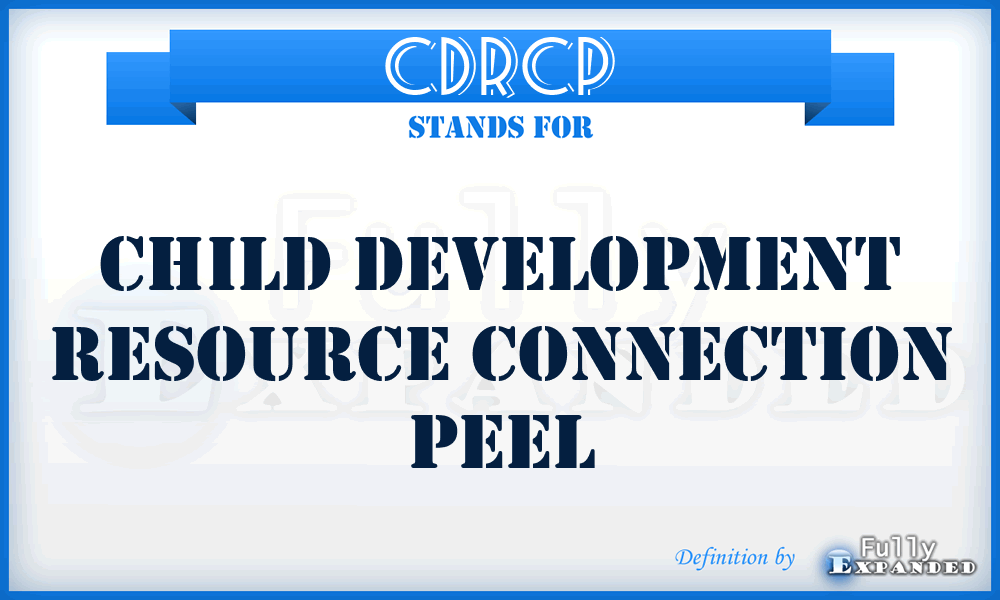 CDRCP - Child Development Resource Connection Peel