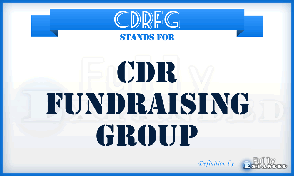 CDRFG - CDR Fundraising Group