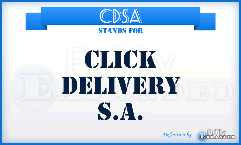 CDSA - Click Delivery S.A.