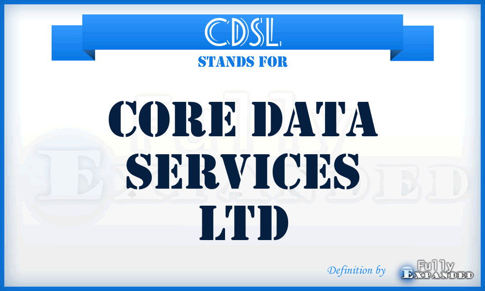 CDSL - Core Data Services Ltd