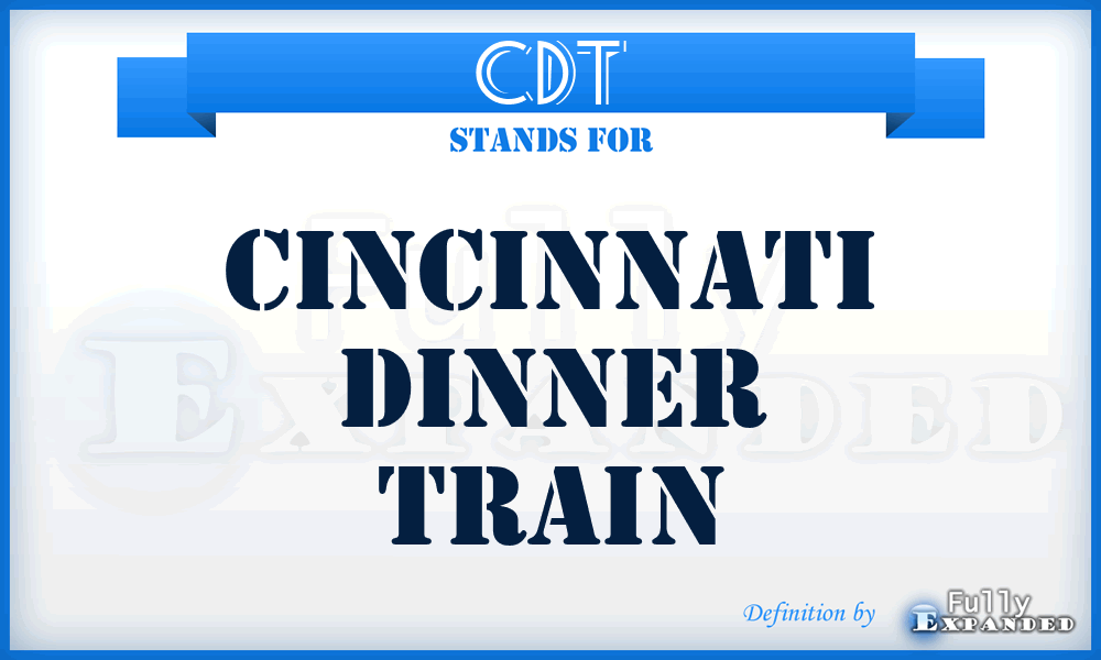 CDT - Cincinnati Dinner Train