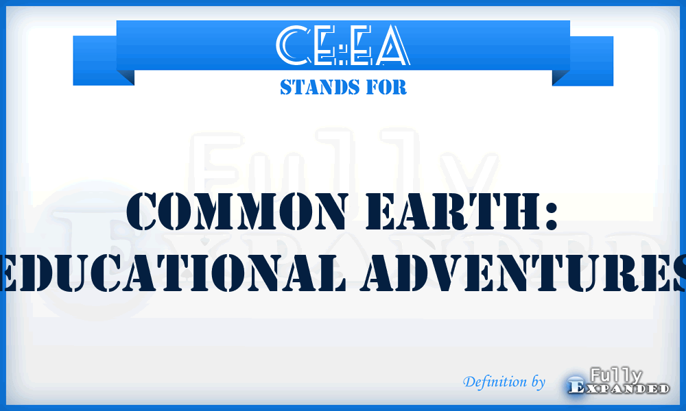 CE:EA - Common Earth: Educational Adventures