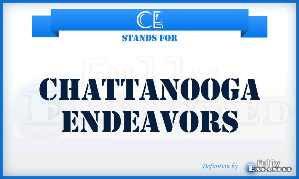 CE - Chattanooga Endeavors