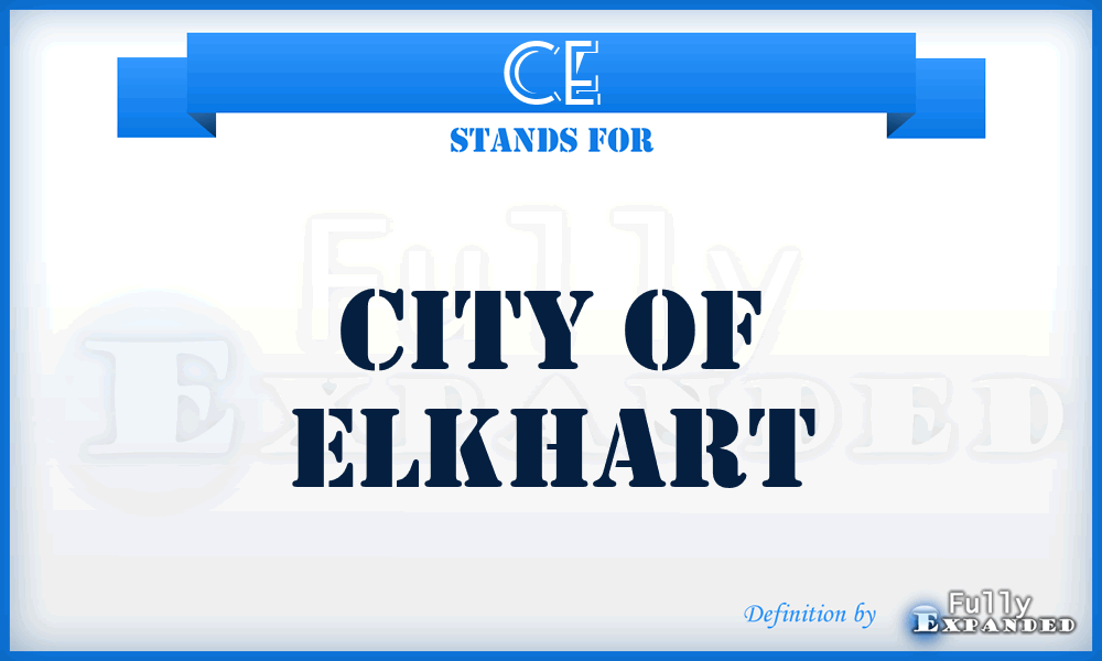 CE - City of Elkhart