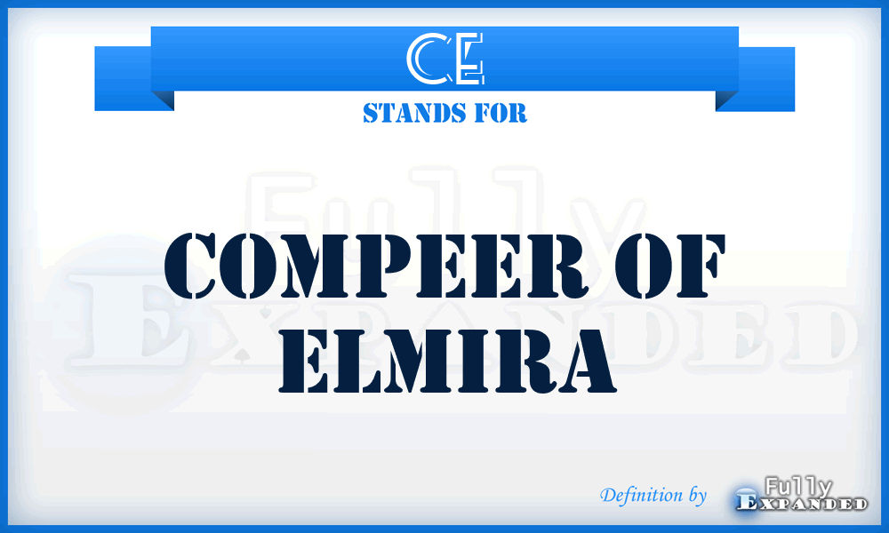 CE - Compeer of Elmira