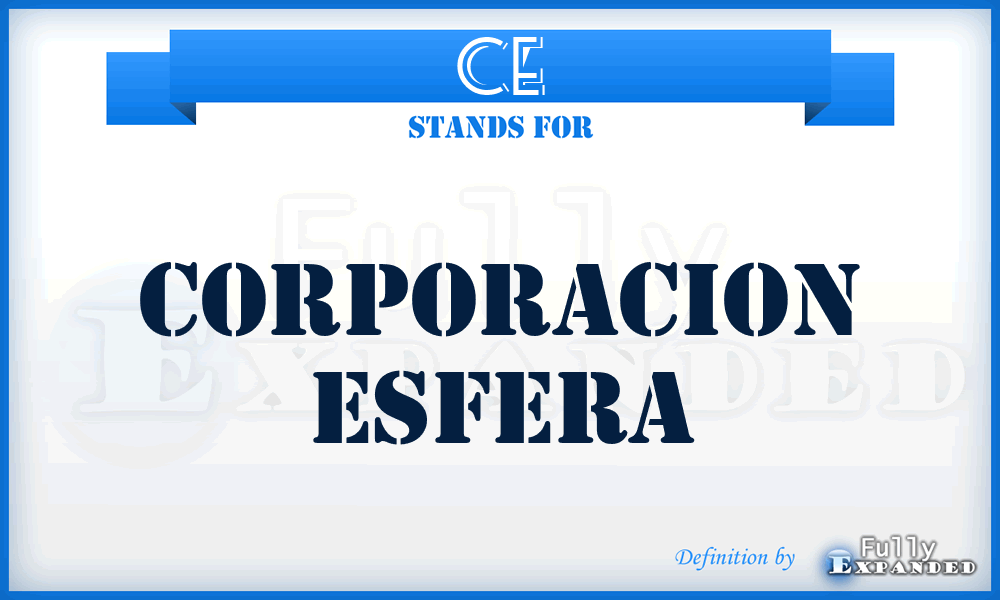 CE - Corporacion Esfera