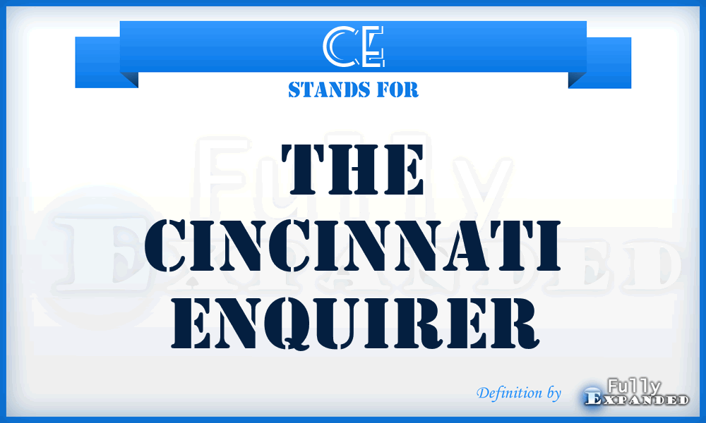 CE - The Cincinnati Enquirer