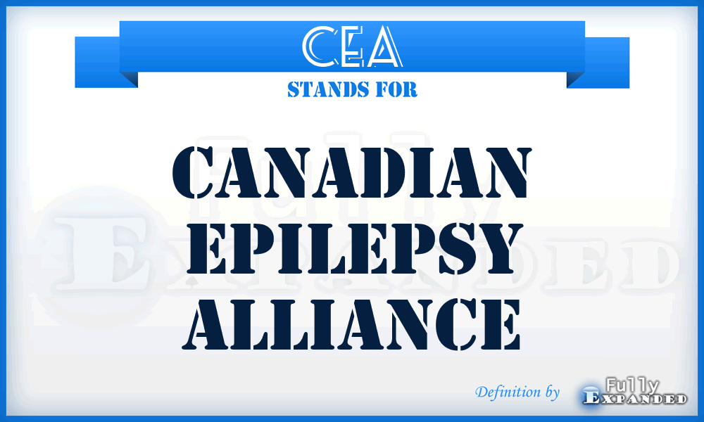 CEA - Canadian Epilepsy Alliance