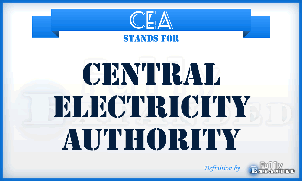 CEA - Central Electricity Authority