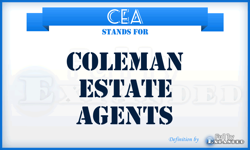 CEA - Coleman Estate Agents