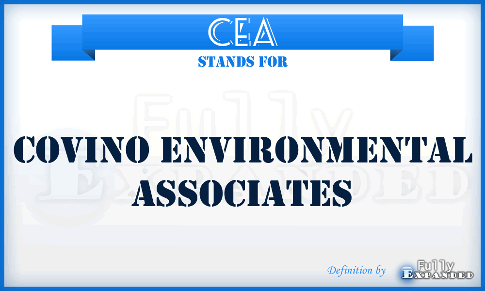 CEA - Covino Environmental Associates