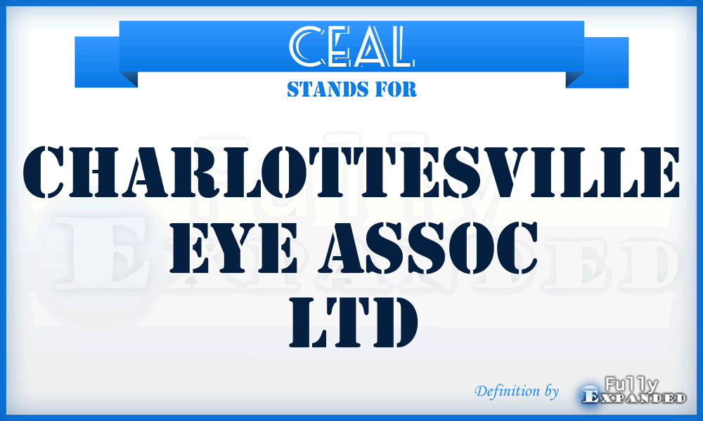 CEAL - Charlottesville Eye Assoc Ltd