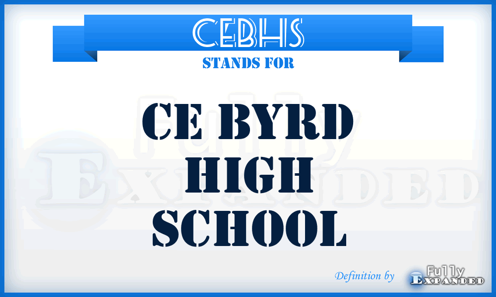 CEBHS - CE Byrd High School