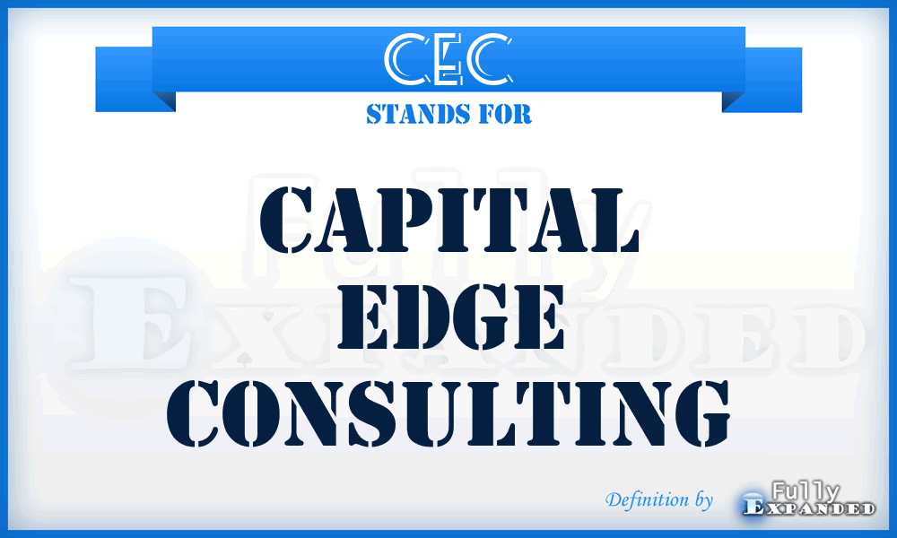 CEC - Capital Edge Consulting