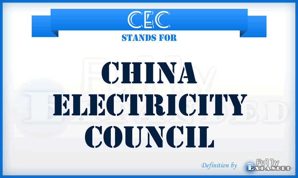 CEC - China Electricity Council