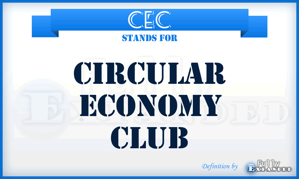 CEC - Circular Economy Club