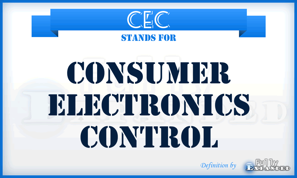 CEC - Consumer Electronics Control