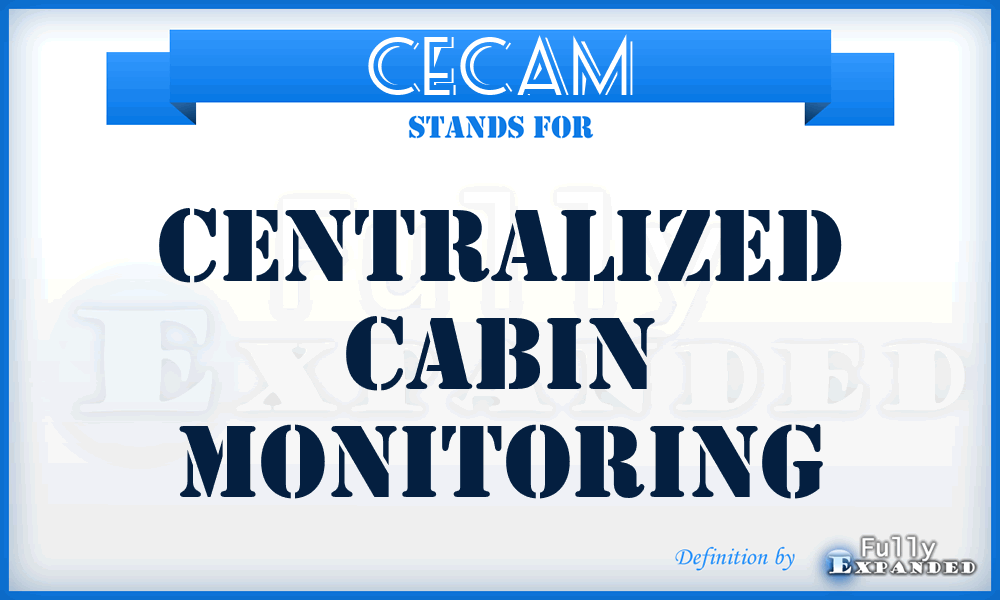 CECAM - Centralized Cabin Monitoring