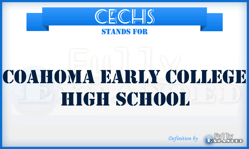 CECHS - Coahoma Early College High School