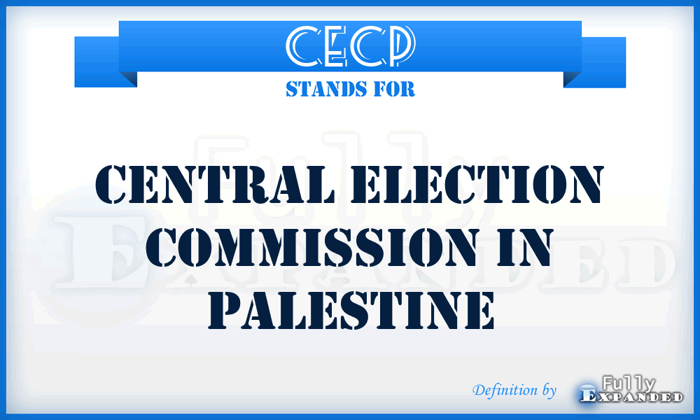 CECP - Central Election Commission in Palestine
