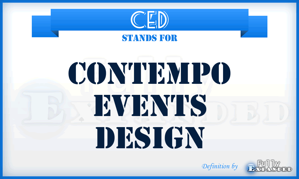 CED - Contempo Events Design