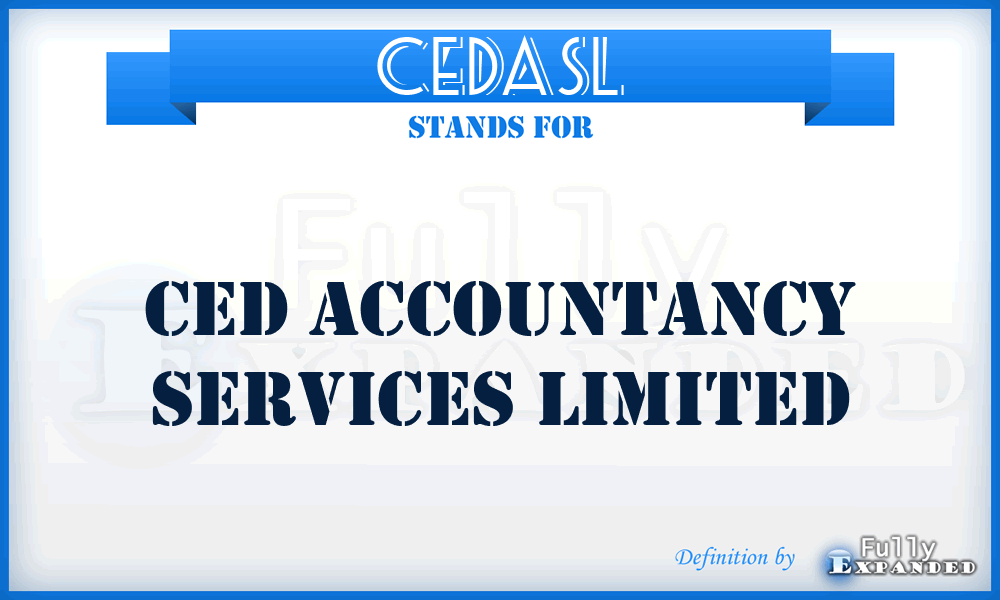CEDASL - CED Accountancy Services Limited