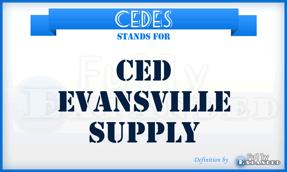 CEDES - CED Evansville Supply