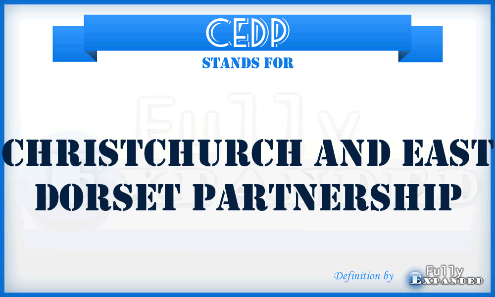 CEDP - Christchurch and East Dorset Partnership