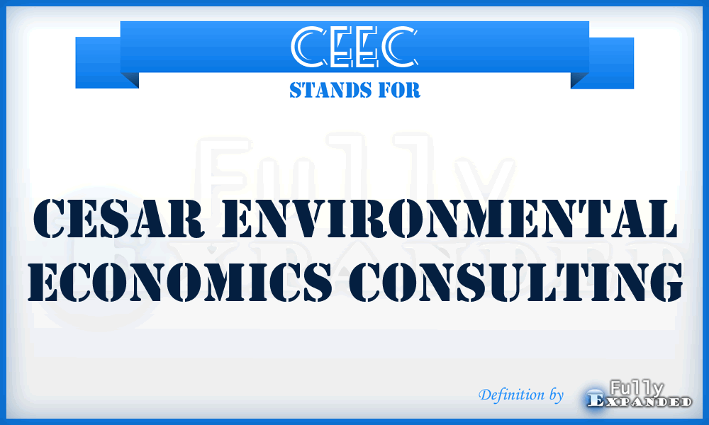 CEEC - Cesar Environmental Economics Consulting