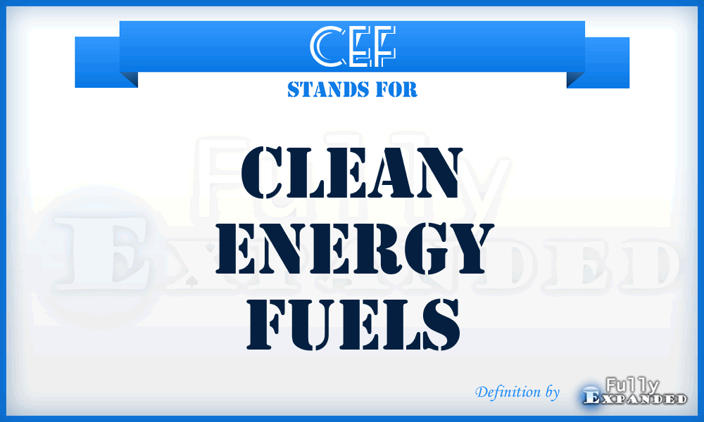 CEF - Clean Energy Fuels