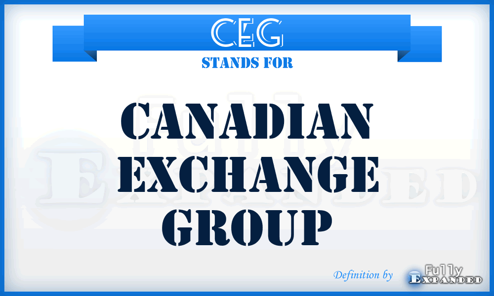 CEG - Canadian Exchange Group