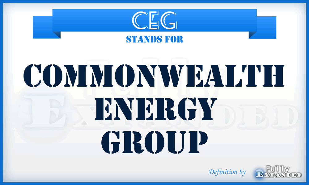 CEG - Commonwealth Energy Group