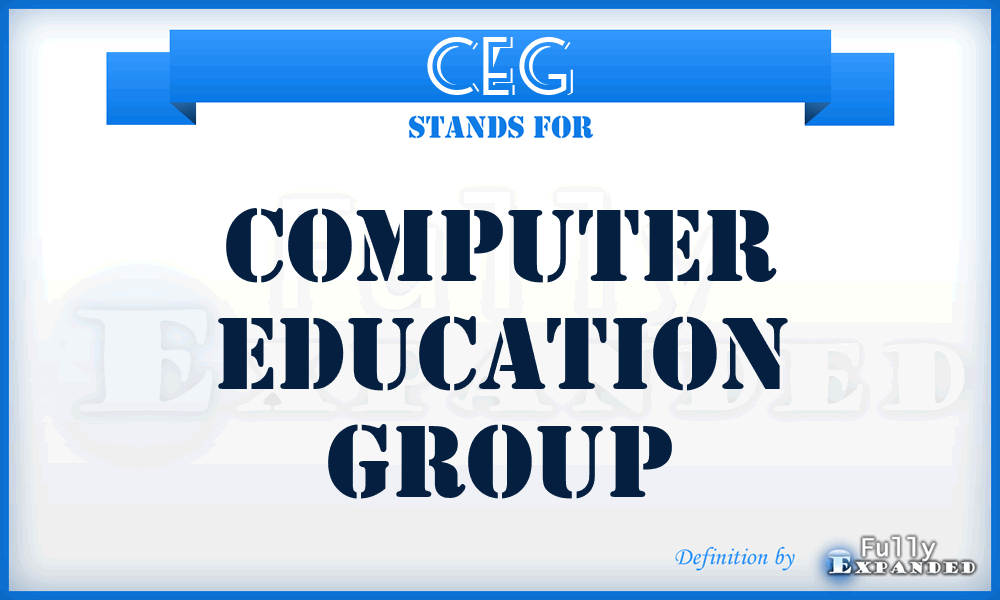 CEG - Computer Education Group